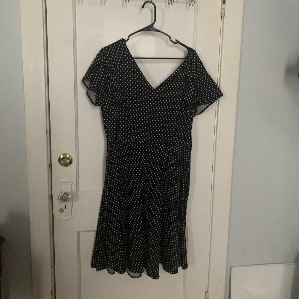 Polka dot skater dress